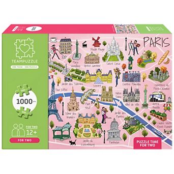 book n app TEAMPUZZLE Paris 1000 pc Jigsaw Puzzle