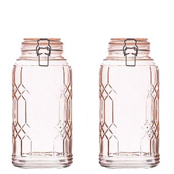 10 Strawberry Street Bleeker Large Glass Canister Set of 2