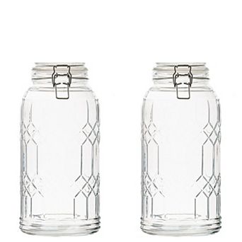 10 Strawberry Street Bleeker Large Glass Canister Set of 2