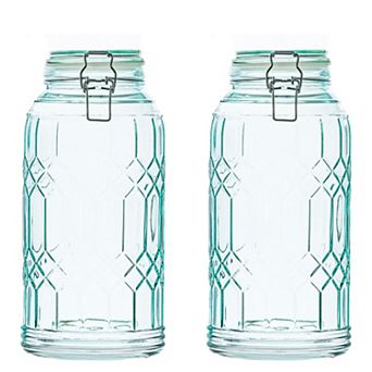 10 Strawberry Street Bleeker Large Glass Canister Set of 2