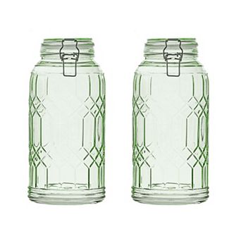 10 Strawberry Street Bleeker Large Glass Canister Set of 2