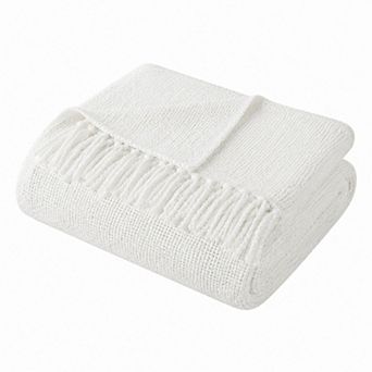 Brooklyn Loom Chunky Boucle Textured Microfiber Throw Blanket