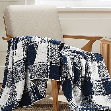 Brooklyn Loom Dusted Plaid Throw Blanket