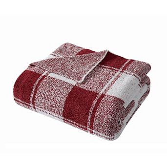 Brooklyn Loom Dusted Plaid Throw Blanket