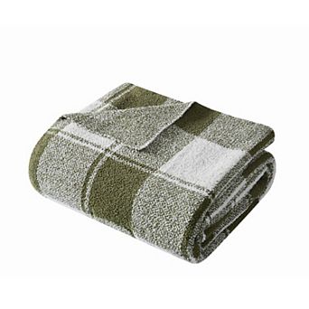 Brooklyn Loom Dusted Plaid Throw Blanket