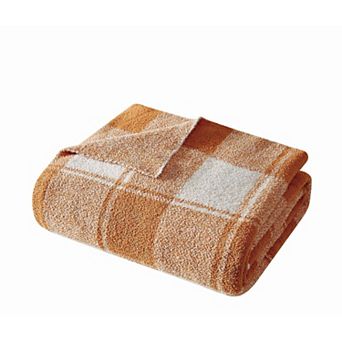 Brooklyn Loom Dusted Plaid Throw Blanket