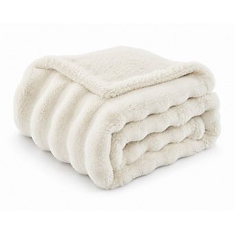 Brooklyn Loom Bubble Faux Fur Throw Blanket