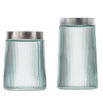 10 Strawberry Street Lafayette Glass Canister Set of 2
