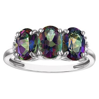 Designs by Gioelli Sterling Silver Mystic Fire Topaz Ring