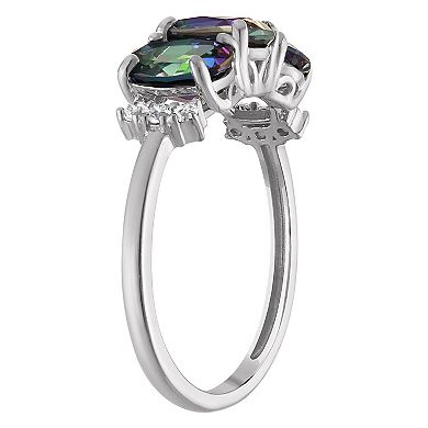 Designs by Gioelli Sterling Silver Mystic Fire Topaz Ring