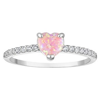 Designs by Gioelli Sterling Silver Opal Ring