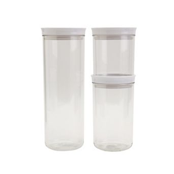 Mason Craft & More 3 pc Plastic Food Storage Canister Set