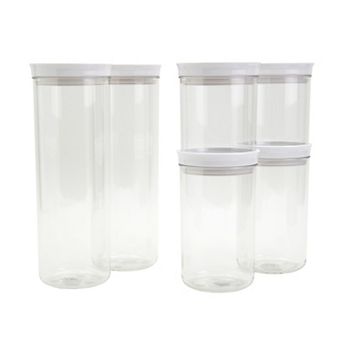 Mason Craft & More 6 pc Plastic Food Storage Canister Set