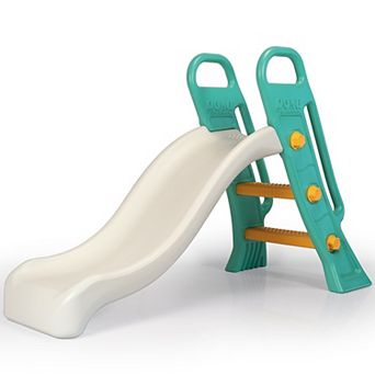 Dolu Junior Slide 2-Step Handrail Ladder Indoor-Outdoor Toy