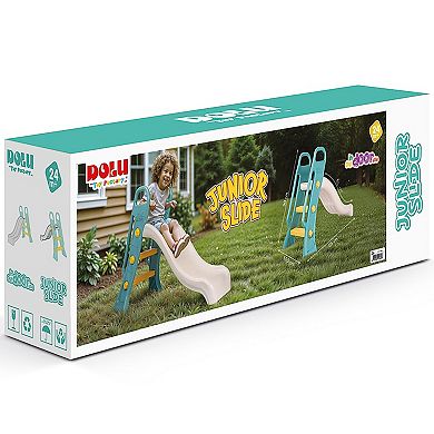 Dolu Junior Slide 2-Step Handrail Ladder Indoor-Outdoor Toy