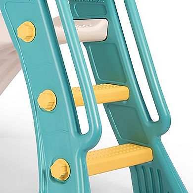 Dolu Junior Slide 2-Step Handrail Ladder Indoor-Outdoor Toy