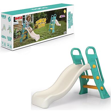 Dolu Junior Slide 2-Step Handrail Ladder Indoor-Outdoor Toy