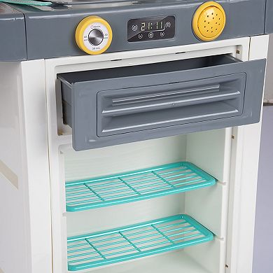 Dolu 20-Piece Toy Cooking Center with Sound Effects & Dishes