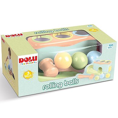 Dolu Rolling Balls Pound & Play Toy with Hammer Mallet & 3 Balls