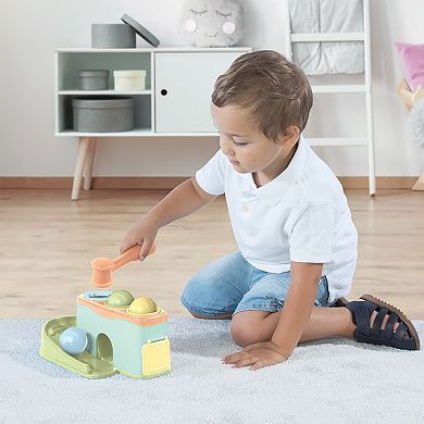 Dolu Rolling Balls Pound & Play Toy with Hammer Mallet & 3 Balls