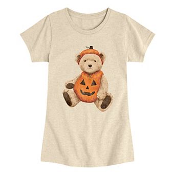Girls 7-16 Pumpkin Teddy Bear Graphic Tee