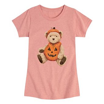 Girls 7-16 Pumpkin Teddy Bear Graphic Tee