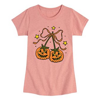 Girls 7-16 Pumpkin Cherries Graphic Tee
