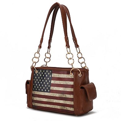 MKF Collection Alaina Faux Leather Shoulder Bag