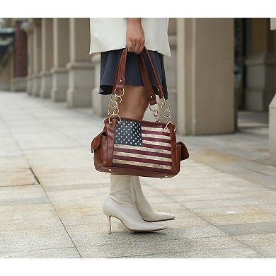 MKF Collection Alaina Faux Leather Shoulder Bag