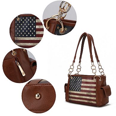 MKF Collection Alaina Faux Leather Shoulder Bag