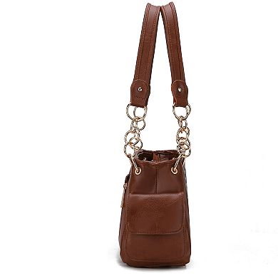 MKF Collection Alaina Faux Leather Shoulder Bag
