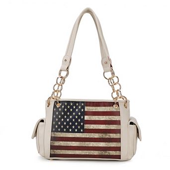 MKF Collection Alaina Faux Leather Shoulder Bag