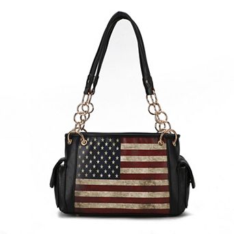 MKF Collection Alaina Faux Leather Shoulder Bag
