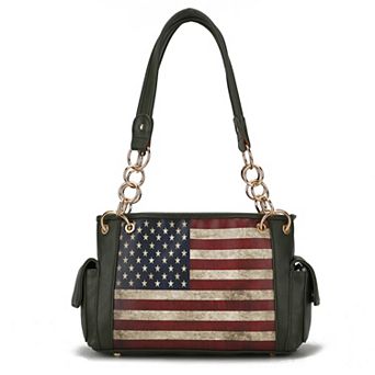 MKF Collection Alaina Faux Leather Shoulder Bag