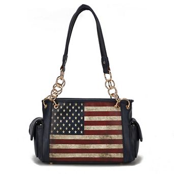MKF Collection Alaina Faux Leather Shoulder Bag