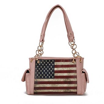 MKF Collection Alaina Faux Leather Shoulder Bag