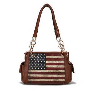 MKF Collection Alaina Faux Leather Shoulder Bag