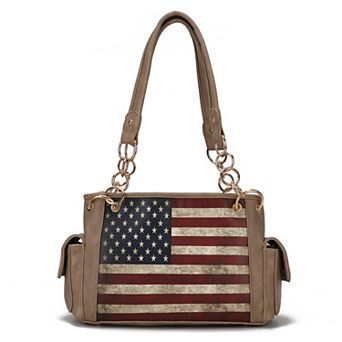 MKF Collection Alaina Faux Leather Shoulder Bag