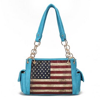 MKF Collection Alaina Faux Leather Shoulder Bag