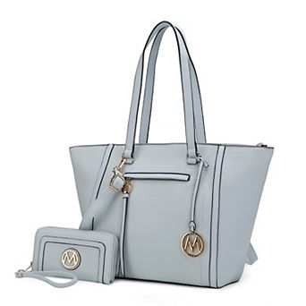 MKF Collection Alexandra Faux Leather Tote Bag & Wallet 2 pc Set
