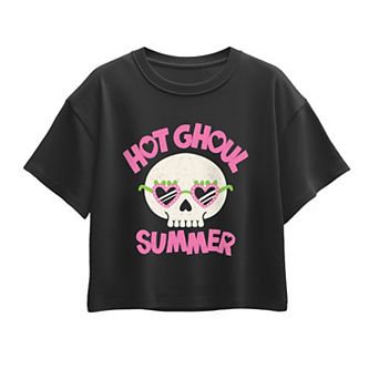 Girls 7-16 Hot Ghoul Summer Boxy Tee
