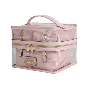 MKF Collection Emma Cosmetic Clear Case 4 pc Set