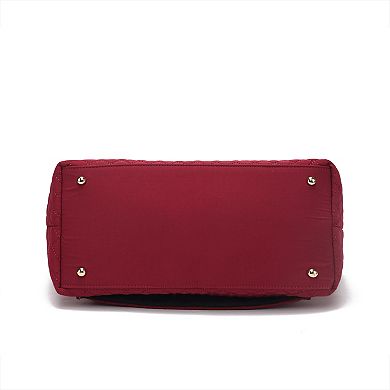 MKF Collection Hallie Solid Quilted Cotton Tote Bag