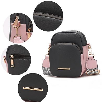 MKF Collection Rachel Crossbody Bag With Zip Closure