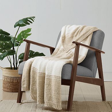 Brooklyn Loom Feathered Ombre Throw Blanket
