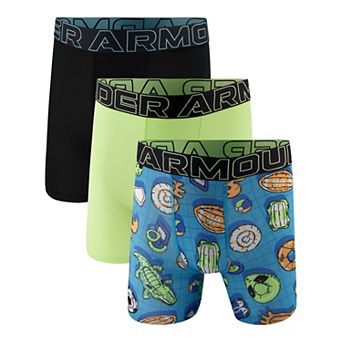 Boys 7-20 Under Armour 3-Pair Performance Tech Mesh Boxer Briefs