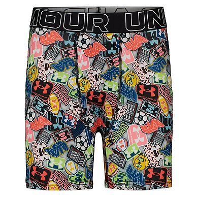 Boys 7-20 Under Armour 3-Pair Performance Tech Print Boxer Briefs