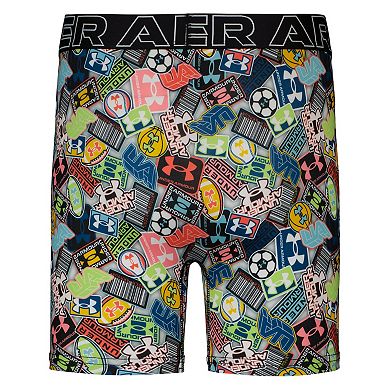 Boys 7-20 Under Armour 3-Pair Performance Tech Print Boxer Briefs