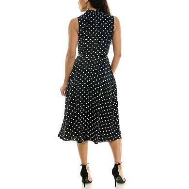 Women's Nina Leonard Cowl Neck Dress