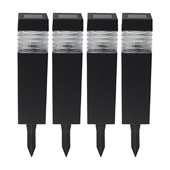 Crosslight 4-Pack Solar Fence Post Lights